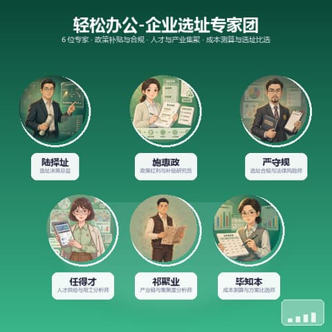 轻松办公-企业选址专家团封面