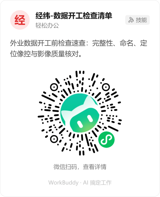 经纬-数据开工检查清单微信小程序码