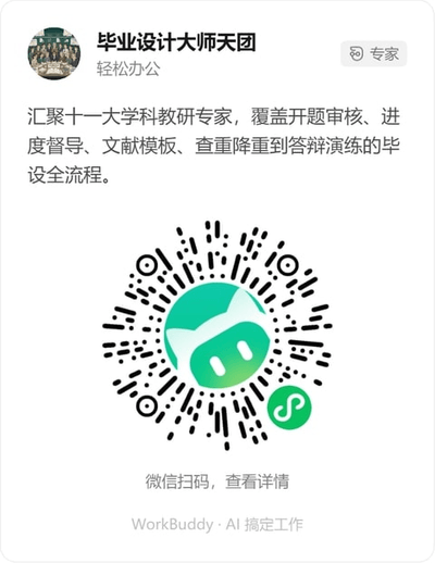 毕业设计大师天团微信小程序码