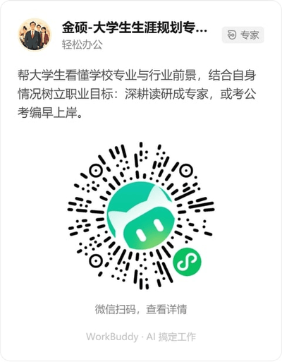 金硕-大学生生涯规划专家团微信小程序码