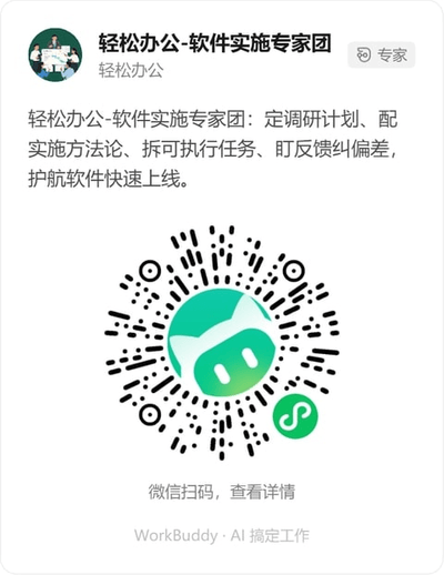 轻松办公-软件实施专家团微信小程序码
